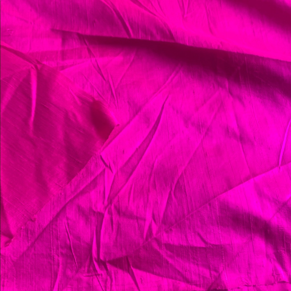 Vibrant Pink Thai silk Fabric